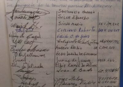 Libro de actas de la formación del grupo proautonomía del Partido de Punta Indio. MHPI