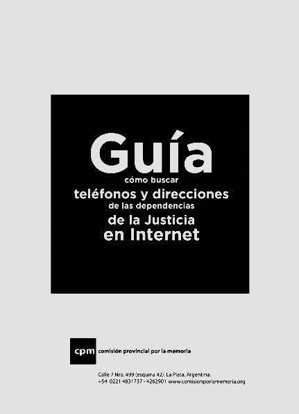 Guía para buscar teléfonos y direcciones