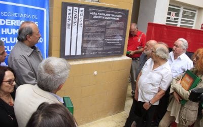 A 42 AÑOS DEL GOLPE CÍVICO MILITAR Acto y señalización de la sede de la CPM como sitio de memoria