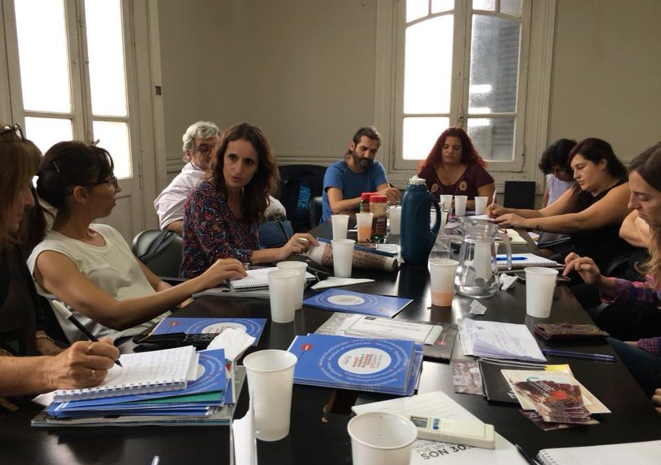 Reunión con coordinadores del programa Jóvenes y Memoria en distintas provincias