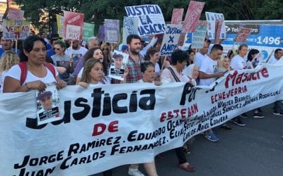 UN MES DE LA MASACRE DE ESTEBAN ECHEVERRÍA Una multitud acompañó el reclamo de justicia de los familiares