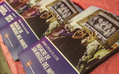 POLICÍAS INFILTRADOS EN LA PRESENTACIÓN DEL INFORME DE LA CPM Masacre de Monte: actos de inteligencia ilegal y comportamiento mafioso de la Bonaerense