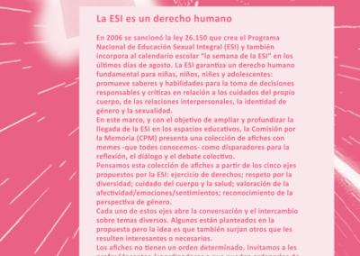 Afiches para trabajar la ESI | MEMESI