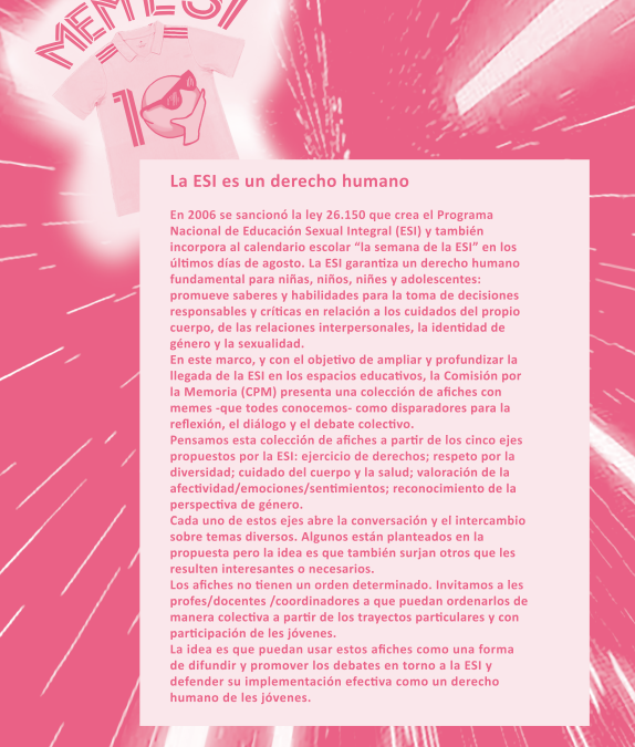 Afiches para trabajar la ESI | MEMESI