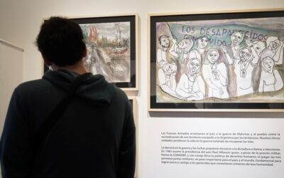 EN EL MUSEO DE ARTE Y MEMORIA DE LA CPM Se inauguró Iluminar el presente, una muestra de dibujos y acuarelas de Adolfo Pérez Esquivel